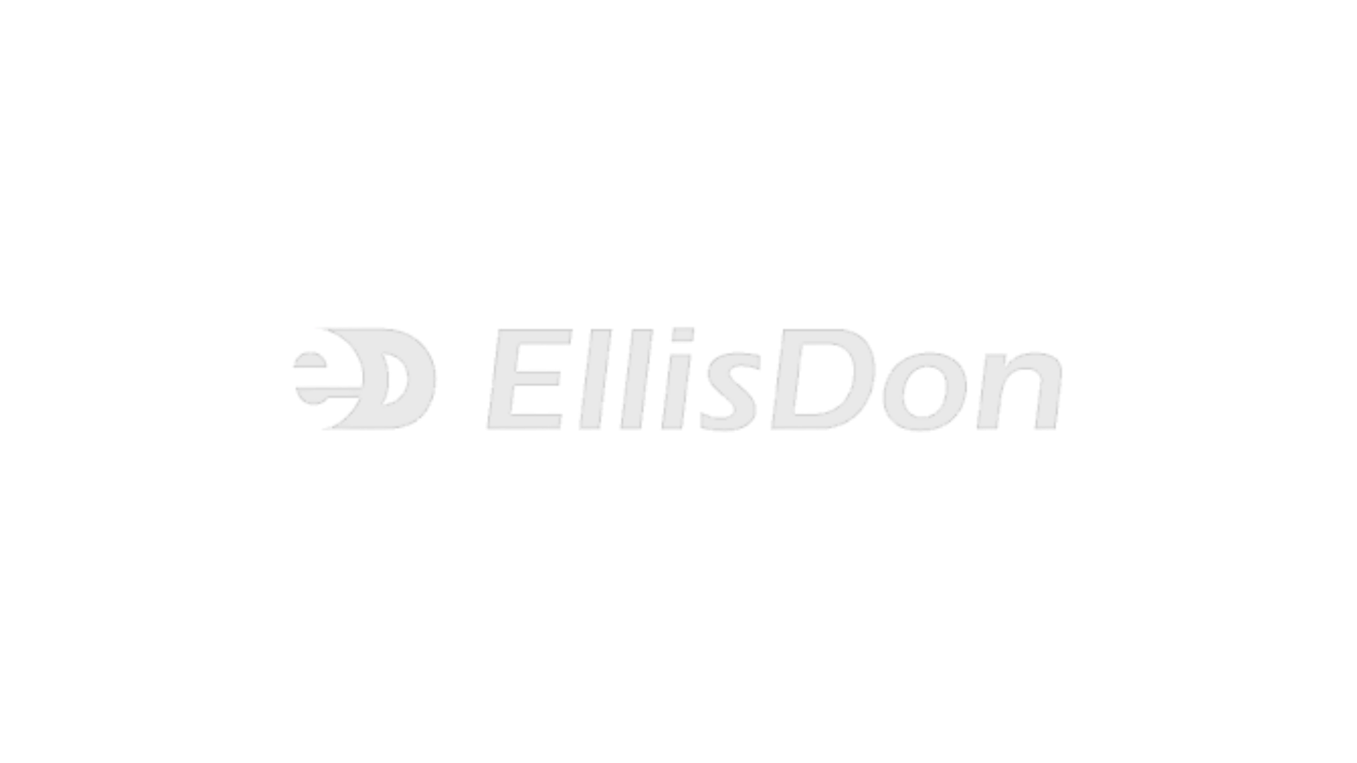 Stone Haven Developments White background with the light gray text "EllisDon" and a partial circular logo on the left side of the text. Ontario