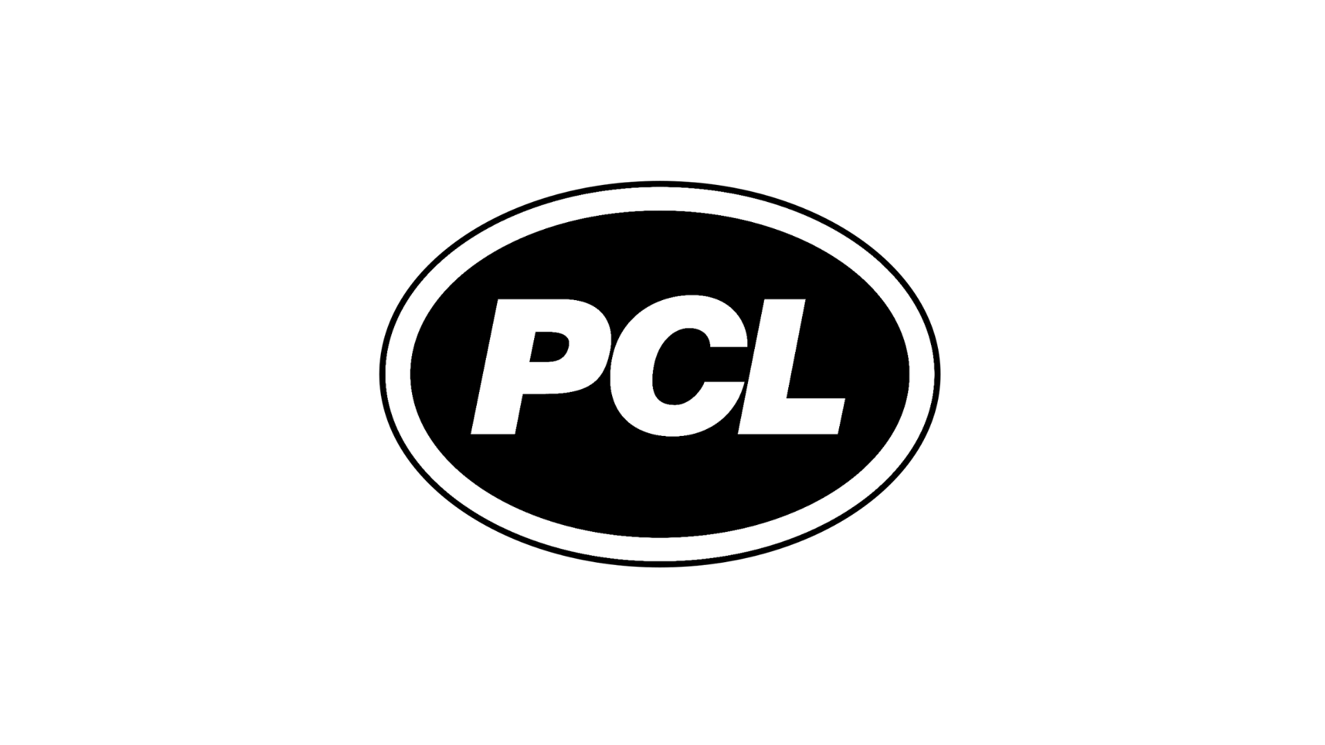 Stone Haven Developments A black oval logo with the white letters "PCL" in bold font, outlined by a thin black and white border, on a light gray background. Ontario